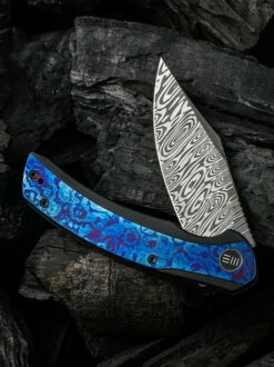 WE Knife Co. Snick Black Titanium Timascus Damasteel (WE19022F-DS1) -HOUSE OF KNIVES Sales WE19022F DS1 WE Knife Snick Damasteel Timascus WE210284 3 18325.1637188976