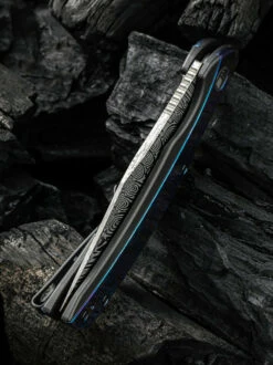 WE Knife Co. Snick Black Titanium Timascus Damasteel (WE19022F-DS1) -HOUSE OF KNIVES Sales WE19022F DS1 WE Knife Snick Damasteel Timascus WE210284 6 97962.1637188985