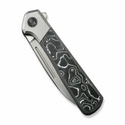 WE Knife Co Soothsayer Grey Titanium Aluminum Foil Carbon Fiber (WE20050-3) -HOUSE OF KNIVES Sales WE20050 3 WE Knife Co Soothsayer Grey TI Aluminum Foil CF WE220114 5 62213.1660066036