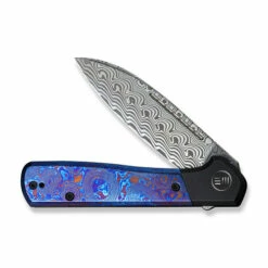 WE Knife Co Soothsayer Black Titanium Timascus Damasteel (WE20050-DS1) -HOUSE OF KNIVES Sales WE20050 DS1 WE Knife Co Soothsayer Timascus Damasteel WE220115 4 92936.1660066671