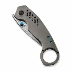 WE Knife Co Envisage Titanium Grey Damasteel (WE22013-DS1) -HOUSE OF KNIVES Sales WE22013 DS1 WE Envisage Damasteel WE230060 4 51115.1685140560