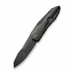 WE Knife Co Solid Stonewashed Titanium Black (WE22028-1)