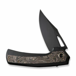 WE Knife Co Limited Edition Nefaris Titanium Black Copper Foil Carbon Fiber (WE22040F-1) -HOUSE OF KNIVES Sales WE22040F 1 WE Nefaris Copper Foil Black Ti WE230132 3 39212.1692828317