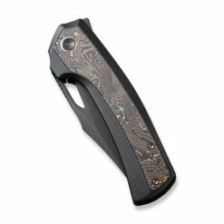 WE Knife Co Limited Edition Nefaris Titanium Black Copper Foil Carbon Fiber (WE22040F-1) -HOUSE OF KNIVES Sales WE22040F 1 WE Nefaris Copper Foil Black Ti WE230132 4 73833.1692828319