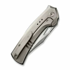 WE Knife Co Limited Edition Nefaris Titanium Aluminum Foil Carbon Fiber (WE22040F-2) -HOUSE OF KNIVES Sales WE22040F 2 WE Nefaris Alum Foil Grey Ti WE230133 5 51249.1692828980